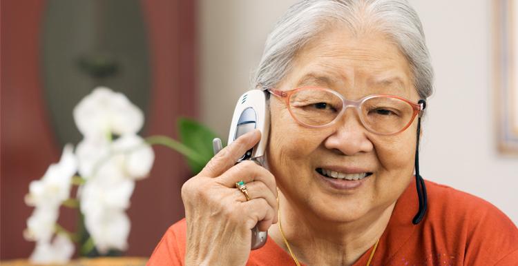 Chinese woman on phone
