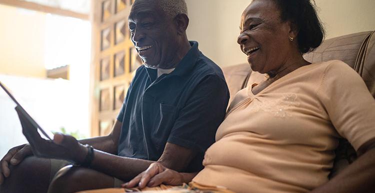 Older black couple online