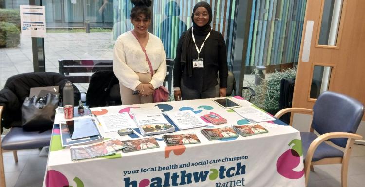 Healthwatch Barnet stall