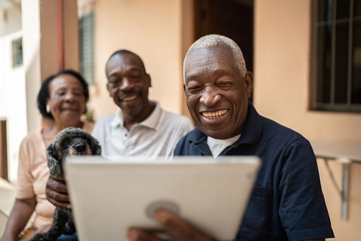 Black family online