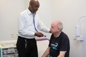 GP treating patient