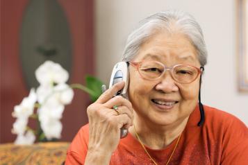 Chinese woman on phone