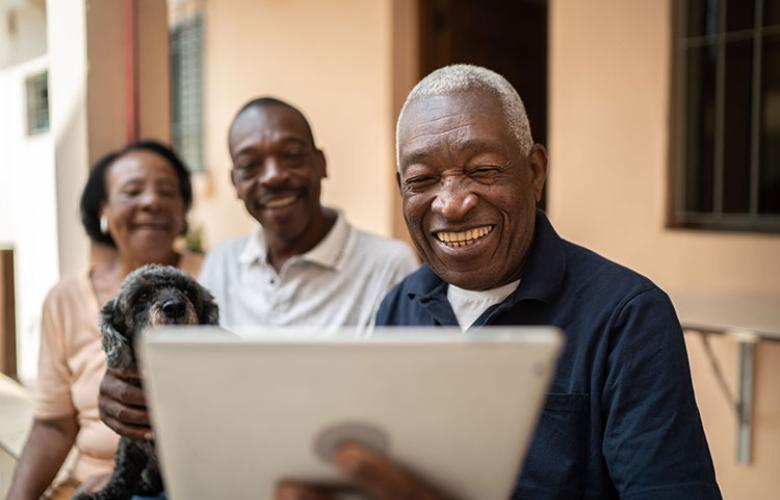 Black family online