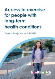 Access to exercise for people with long-term health conditions report cover